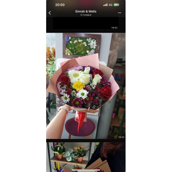 GÜL PAPATYA KARIŞIK BUKET